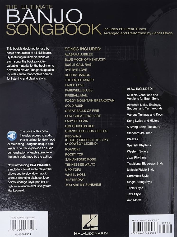Amazon.com: Ultimate Banjo Songbook | 26 Classic Banjo